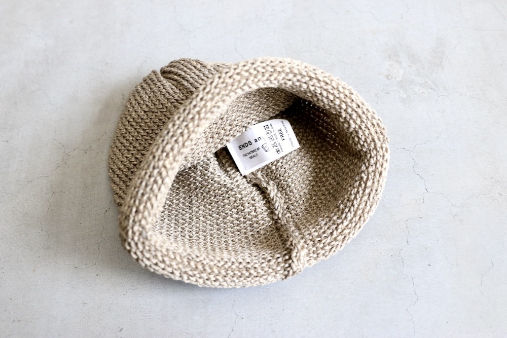 ENDS AND MEANS  (ɥɥߡ ) "Roll Up Knit Cap(Linen)"