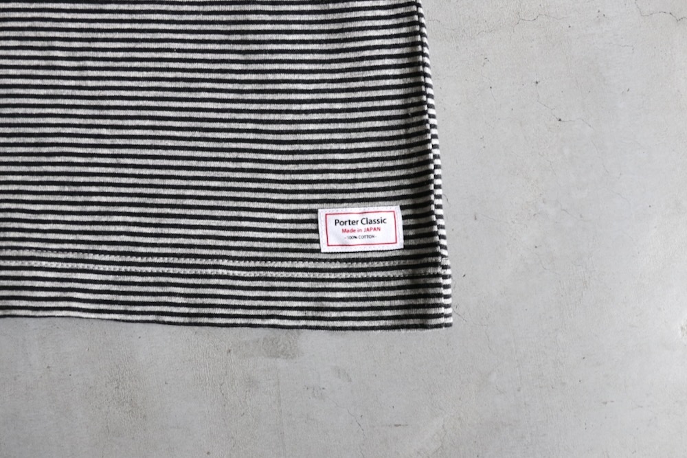Porter Classic(�ݡ��������饷�å�) "H/W BEATNIK BORDER OPEN POLO SHIRT"