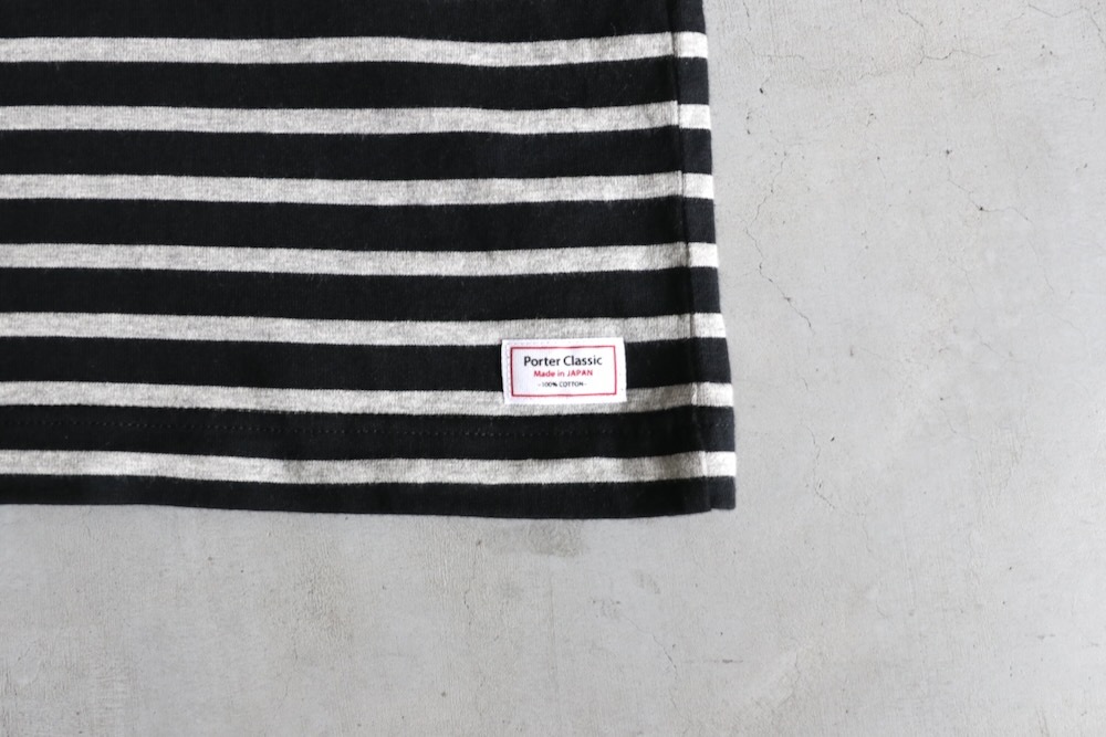 Porter Classic(�ݡ��������饷�å�) "H/W BEATNIK BORDER OPEN POLO SHIRT"