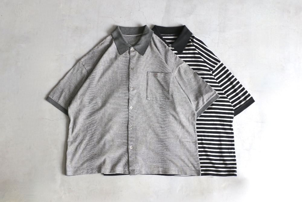 PORTER CLASSIC 2016SS ヒッピーポロシャツ Porter Classic（ポータークラシック）H/W BEATNIK BORDER OPEN POLO