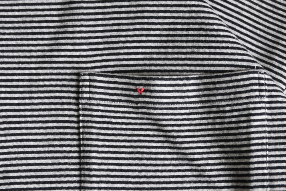 Porter Classic(�ݡ��������饷�å�) "H/W BEATNIK BORDER OPEN POLO SHIRT"