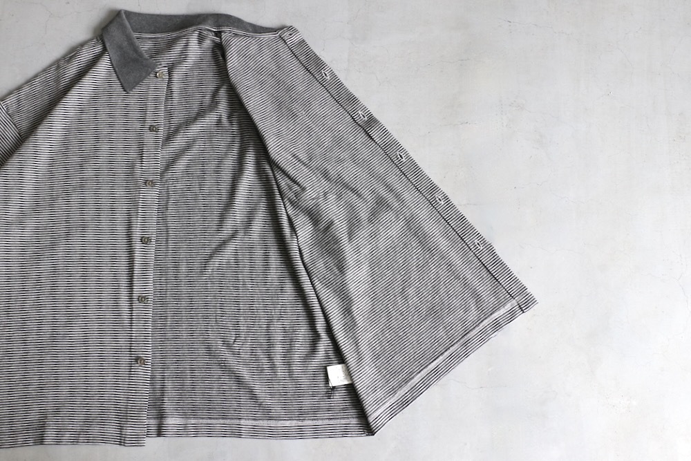 Porter Classic(�ݡ��������饷�å�) "H/W BEATNIK BORDER OPEN POLO SHIRT"