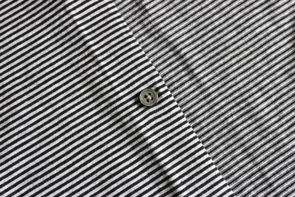 Porter Classic(�ݡ��������饷�å�) "H/W BEATNIK BORDER OPEN POLO SHIRT"