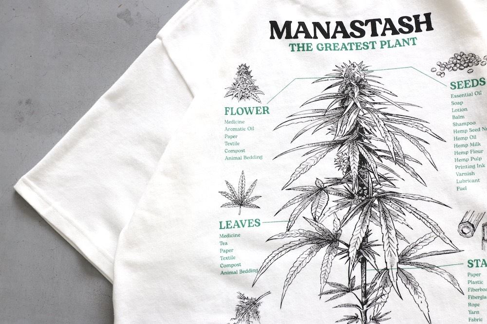 MANASTASH (�ޥʥ����å���) "HEMP TEE TGP"