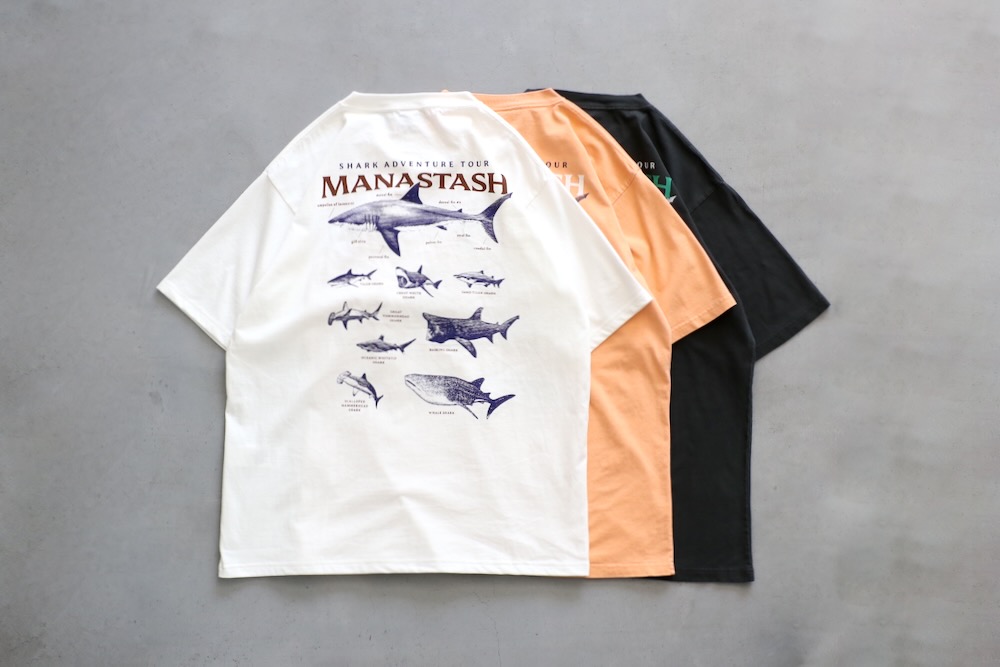 MANASTASH (�ޥʥ����å���) "PUMICE TEE SHARK"