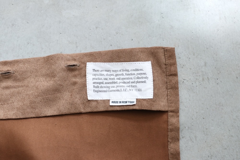Engineered Garments (���󥸥˥����ɥ�������) "Classic Shirt - Polyester Lt.Weight Fake Suede -"