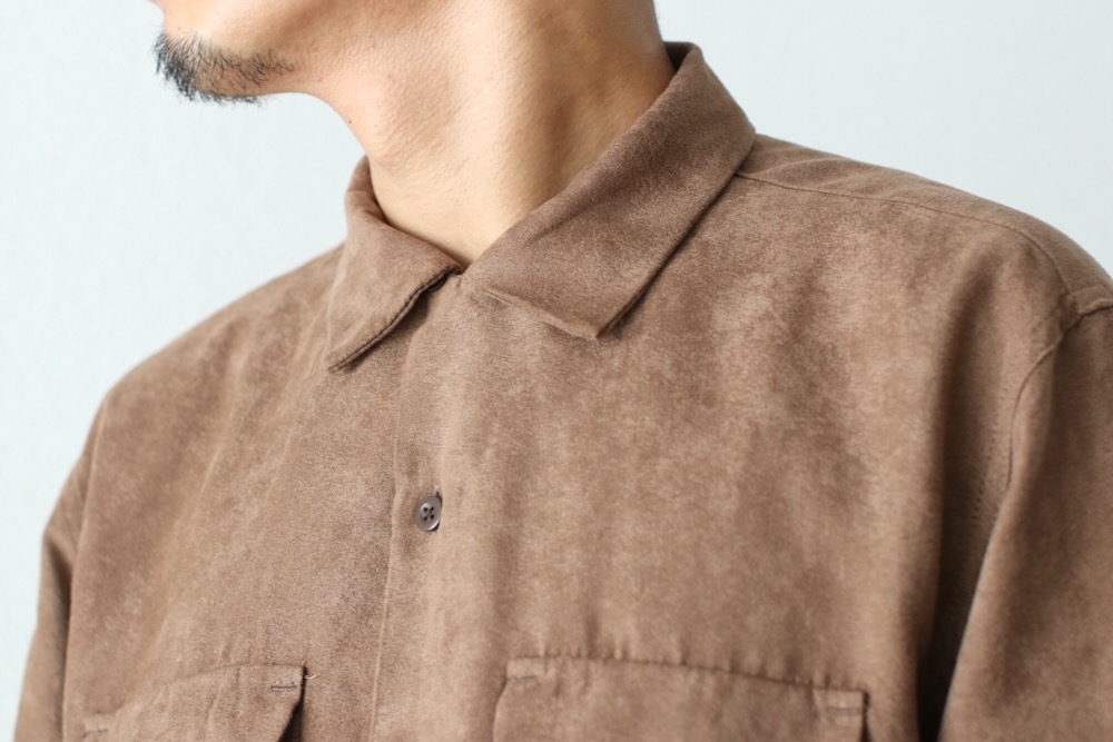 Engineered Garments (���󥸥˥����ɥ�������) "Classic Shirt - Polyester Lt.Weight Fake Suede -"