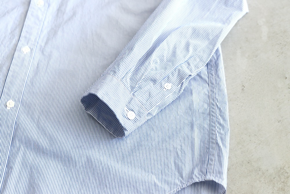 ATON (ȥ) "GIZA STRIPE WASHED SHIRT"