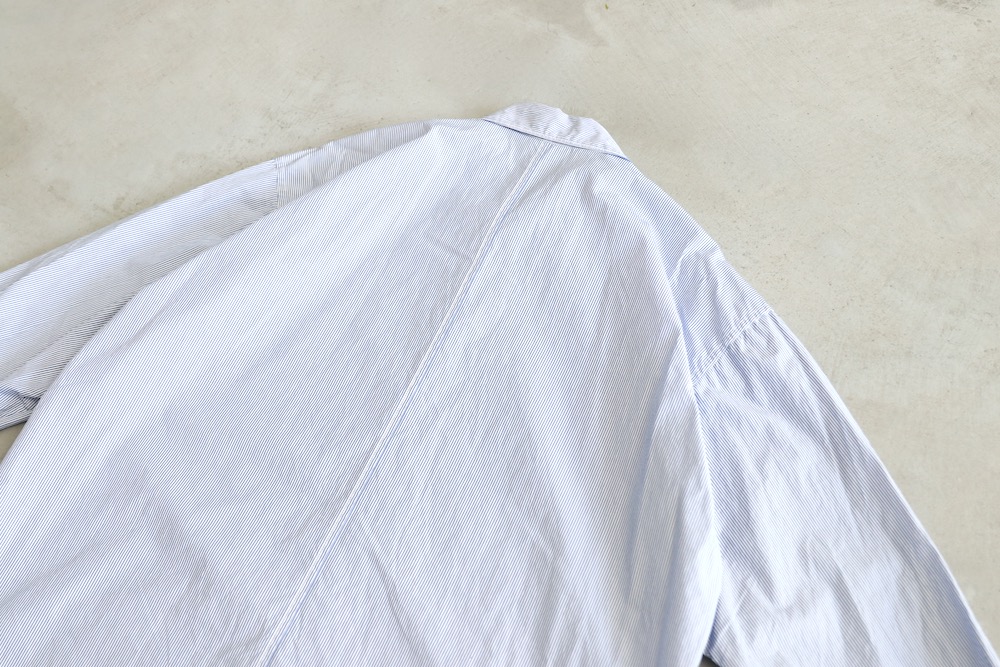 ATON (ȥ) "GIZA STRIPE WASHED SHIRT"