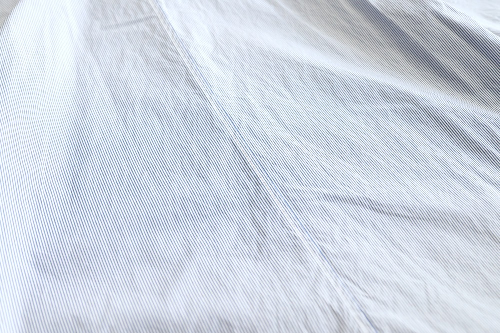 ATON (ȥ) "GIZA STRIPE WASHED SHIRT"