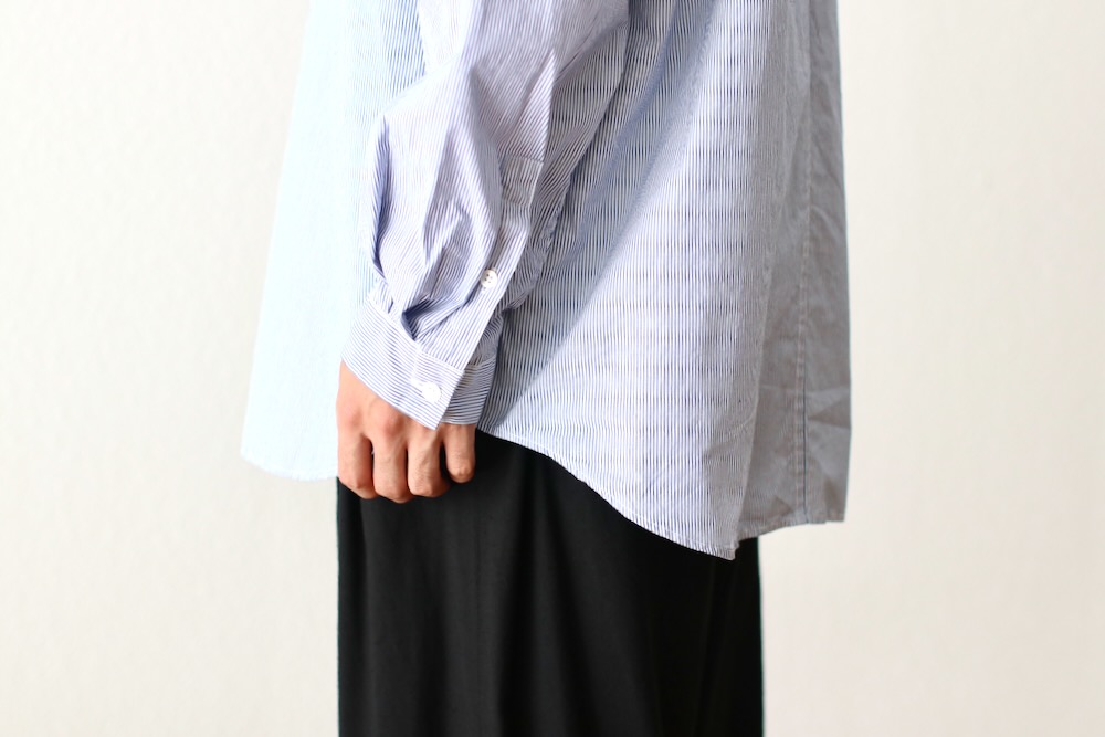 ATON/エイトン　GIZA STRIPE WASHED SHIRT GIZA STRIPE WASHED SHIRT｜ANYTHING GOES
