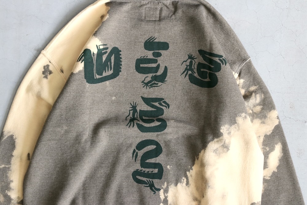 【Sasquatchfabrix】East End Dragon Font Hood/全国送料込み Sasquatchfabrix. [ “EASTEND DRAGON FONT” DESTROY SWEATSHIRT