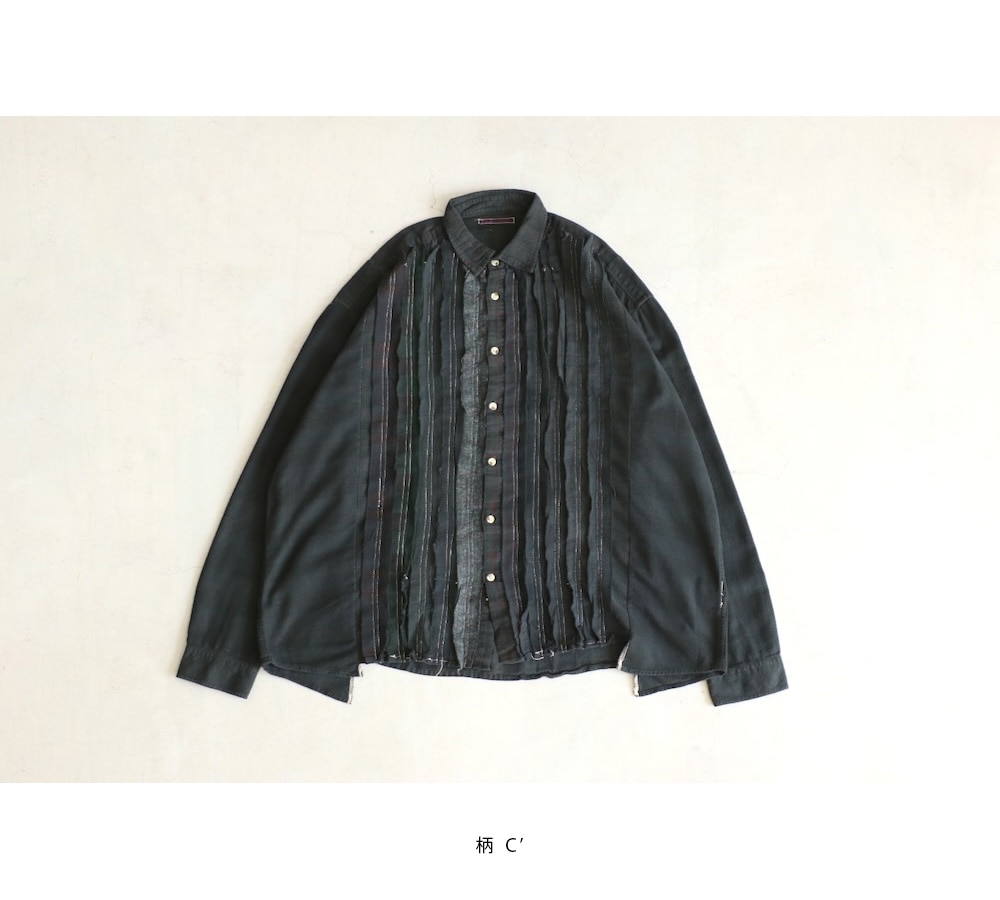 x*割様 Rebuild by Needles Ribbon Wide Shir Rebuild by Needles(リビルドバイニードルズ) 