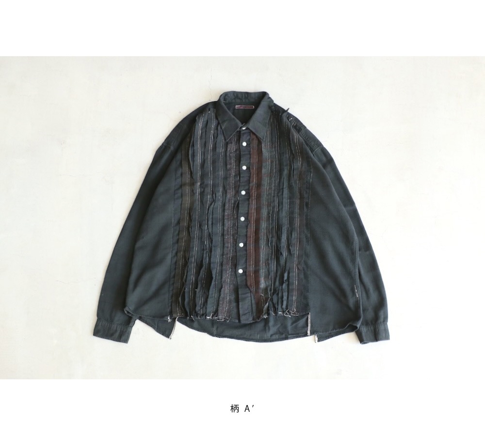 x*割様 Rebuild by Needles Ribbon Wide Shir Rebuild by Needles(リビルドバイニードルズ) 