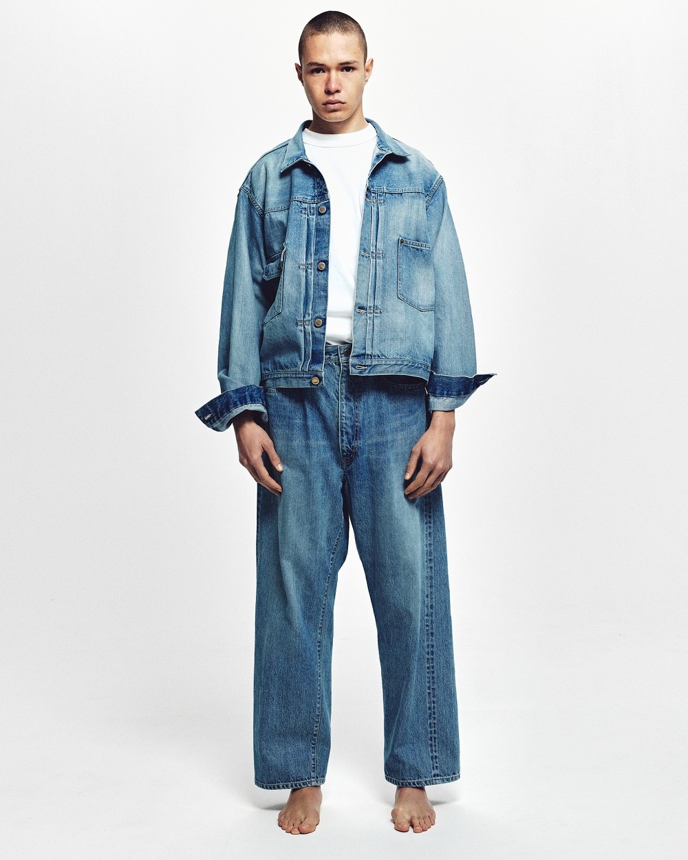 Unlikely (����饤���꡼) "Unlikely Time Travel Trucker Jacket 1977Wash"