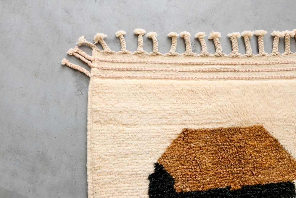 LIGHT YEARS(�饤�� ���䡼��)"MOROCCAN RUG VINTAGE BENI OUARAIN -�٥˥��� W161cm �� H117cm- BO-1244"