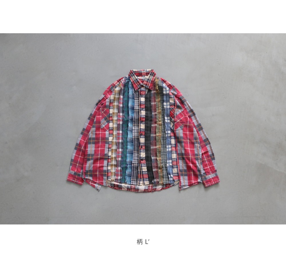 Rebuild by Needles(ӥɥХˡɥ륺)  "Flannel Shirt -Ribbon Wide Shirt -"