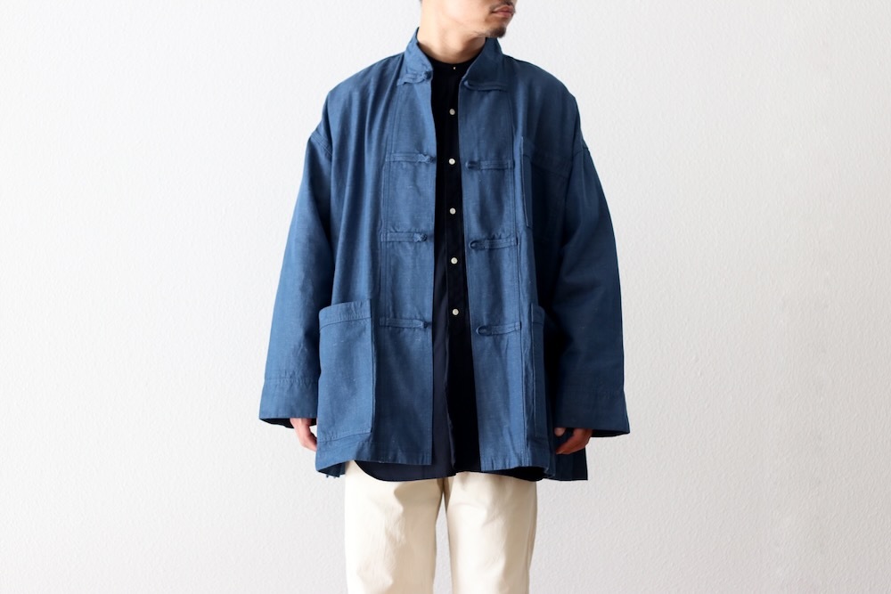 ��20%Off coupon�о� / limited��FreshService �� Loomer (�ե�å��奵���ӥ� �� �롼�ޡ�) "LINEN x COTTON KUNG-FU COVERALL -Loomer Fabric-"