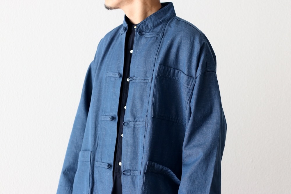 ��20%Off coupon�о� / limited��FreshService �� Loomer (�ե�å��奵���ӥ� �� �롼�ޡ�) "LINEN x COTTON KUNG-FU COVERALL -Loomer Fabric-"