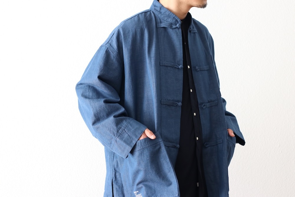 ��20%Off coupon�о� / limited��FreshService �� Loomer (�ե�å��奵���ӥ� �� �롼�ޡ�) "LINEN x COTTON KUNG-FU COVERALL -Loomer Fabric-"