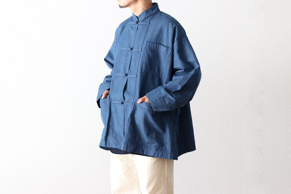 ��20%Off coupon�о� / limited��FreshService �� Loomer (�ե�å��奵���ӥ� �� �롼�ޡ�) "LINEN x COTTON KUNG-FU COVERALL -Loomer Fabric-"