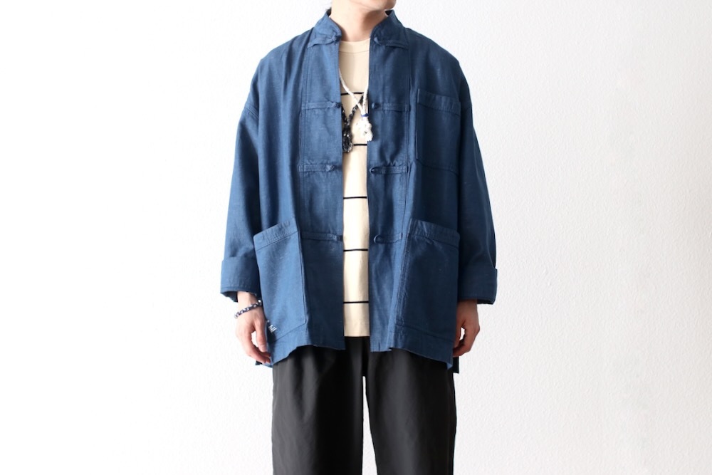 ��20%Off coupon�о� / limited��FreshService �� Loomer (�ե�å��奵���ӥ� �� �롼�ޡ�) "LINEN x COTTON KUNG-FU COVERALL -Loomer Fabric-"