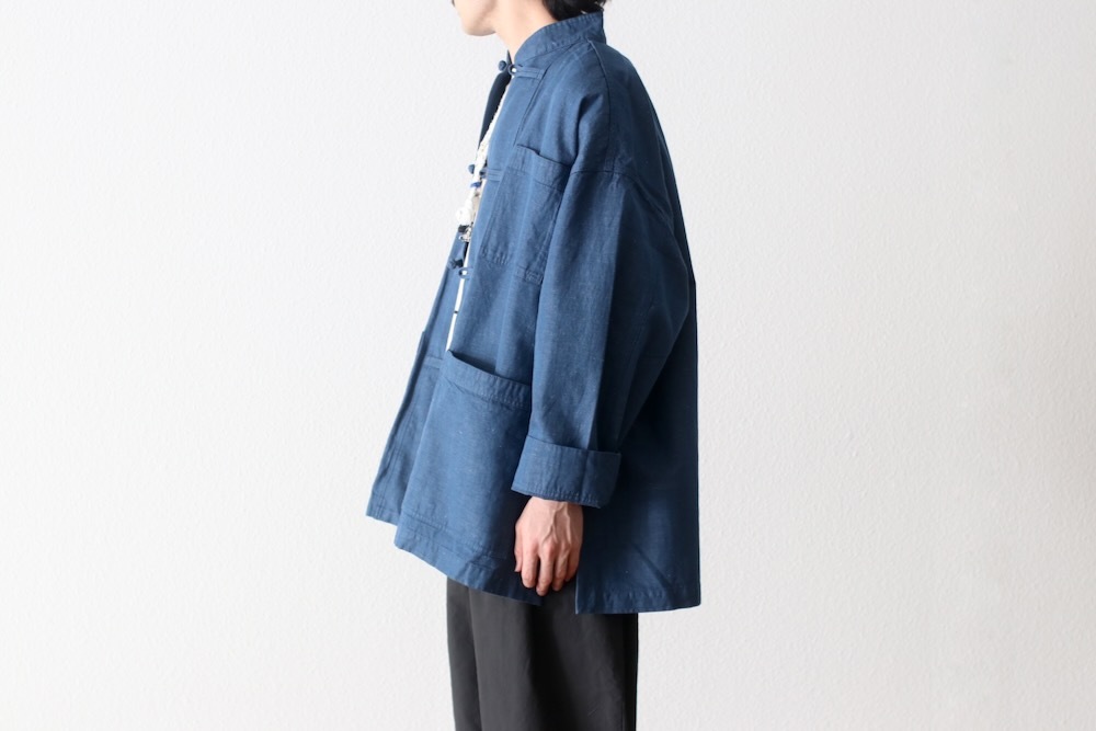 ��20%Off coupon�о� / limited��FreshService �� Loomer (�ե�å��奵���ӥ� �� �롼�ޡ�) "LINEN x COTTON KUNG-FU COVERALL -Loomer Fabric-"
