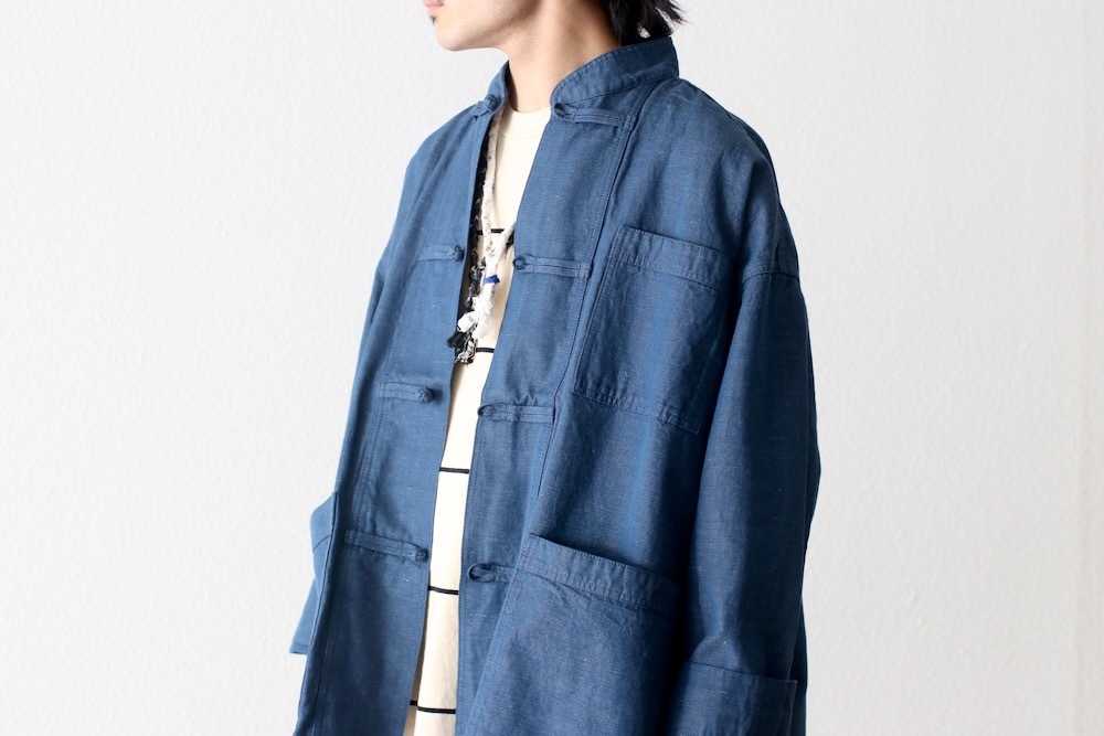 ��20%Off coupon�о� / limited��FreshService �� Loomer (�ե�å��奵���ӥ� �� �롼�ޡ�) "LINEN x COTTON KUNG-FU COVERALL -Loomer Fabric-"