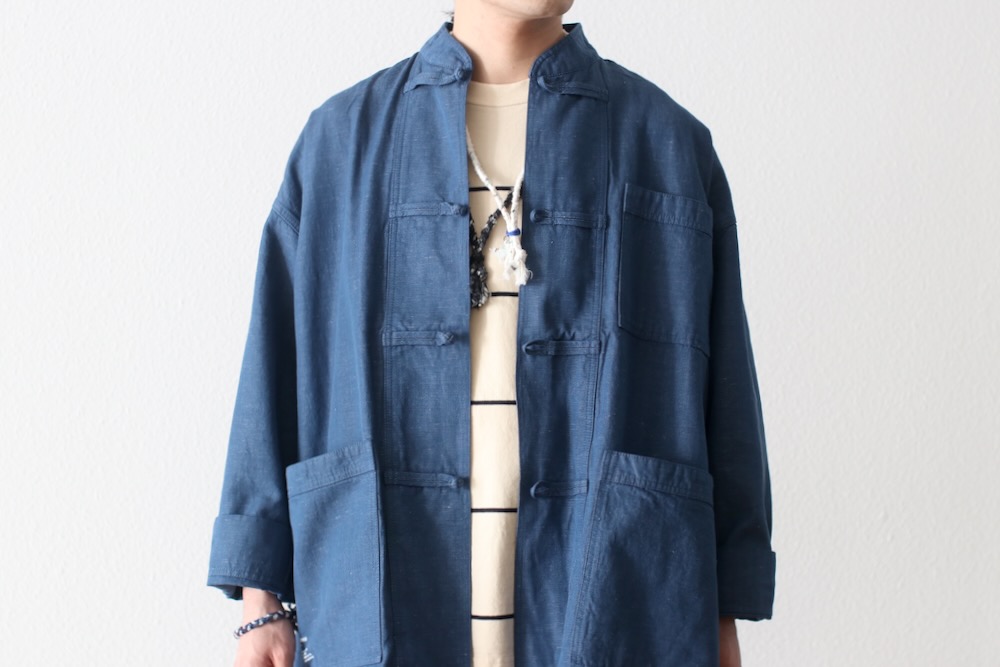 ��20%Off coupon�о� / limited��FreshService �� Loomer (�ե�å��奵���ӥ� �� �롼�ޡ�) "LINEN x COTTON KUNG-FU COVERALL -Loomer Fabric-"