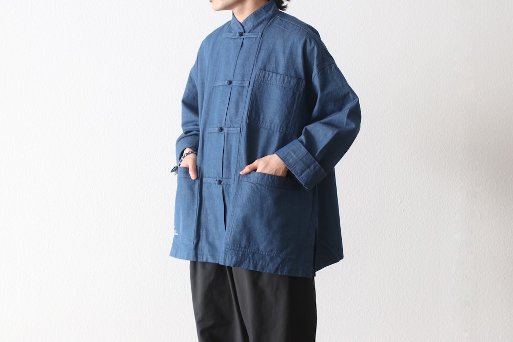 ��20%Off coupon�о� / limited��FreshService �� Loomer (�ե�å��奵���ӥ� �� �롼�ޡ�) "LINEN x COTTON KUNG-FU COVERALL -Loomer Fabric-"