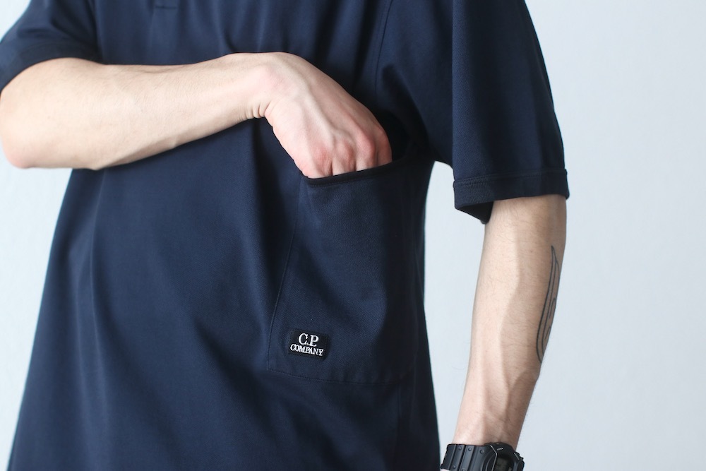 C.P. Company (ԡѥˡ) "TACTING PIQUET BUTTONED T-SHIRT"