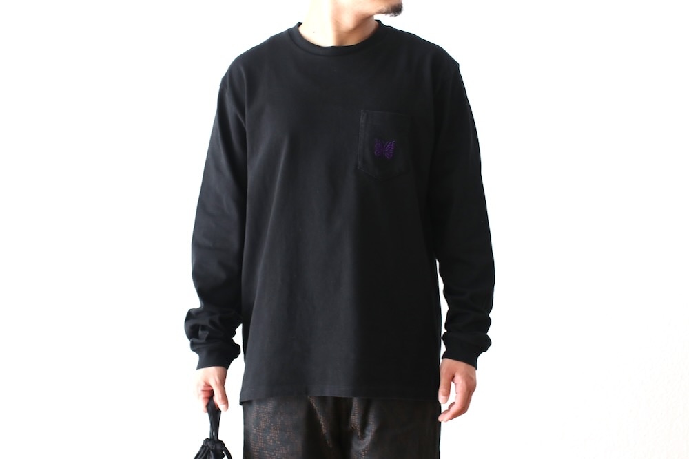 L/S Pocket Tee （NEEDLES） ブラック L Needles(ニードルズ) 