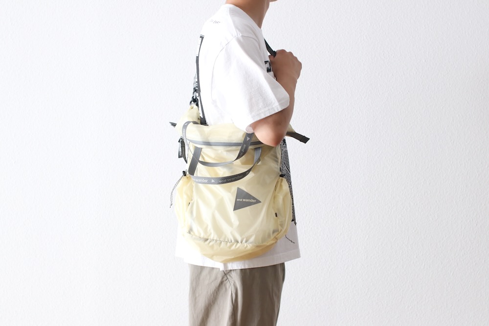 and wander(����ɥ�����) "sil tote bag"