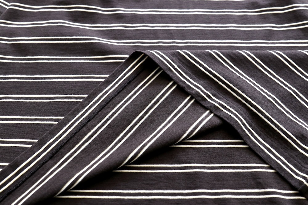 KAPTAIN SUNSHINE(����ץƥ󥵥󥷥㥤��) "Hard Twisted Stripe Jersey Half-sleeve Tee"