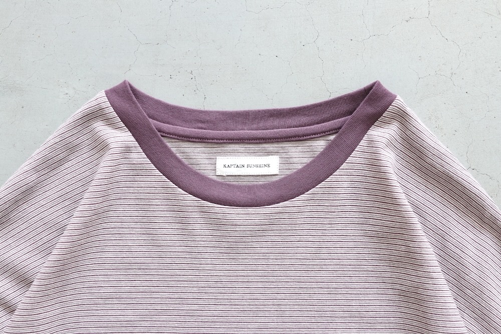 KAPTAIN SUNSHINE(����ץƥ󥵥󥷥㥤��) "Hard Twisted Stripe Jersey Half-sleeve Tee"