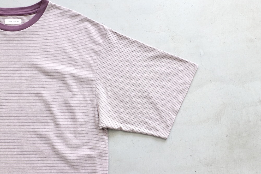 KAPTAIN SUNSHINE(����ץƥ󥵥󥷥㥤��) "Hard Twisted Stripe Jersey Half-sleeve Tee"
