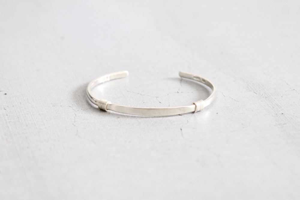 美品　ERICKA NICOLAS BEGAY シルバーバングル 33号 POP UP Item】Indian Jewelry (インディアン ジュエリー) 