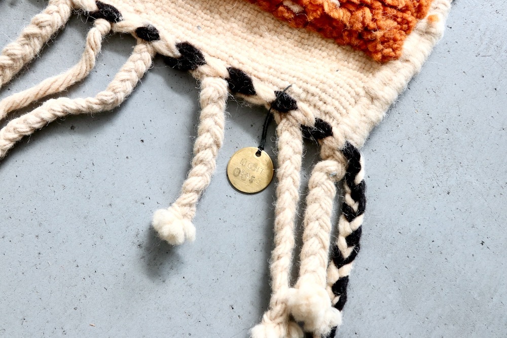 LIGHT YEARS(�饤�� ���䡼��)"MOROCCAN RUG BENI OUARAIN Boujat - �֥���å� W139cm �� H114cm- BO(BJ)-150"