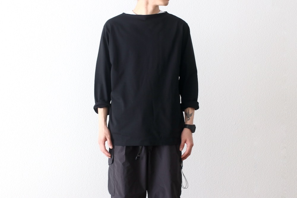 GOLDWIN (ɥ) "Hard Twist Boat Neck L/S T-shirt"