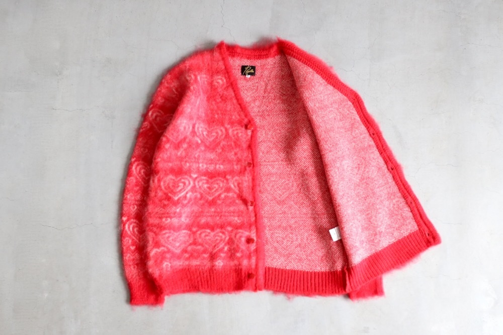 [10% > 30%OFF] Needles(�ˡ��ɥ륺) "Mohair Cardigan - Heart"