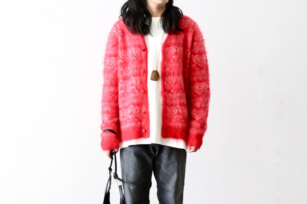 [10% > 30%OFF] Needles(�ˡ��ɥ륺) "Mohair Cardigan - Heart"
