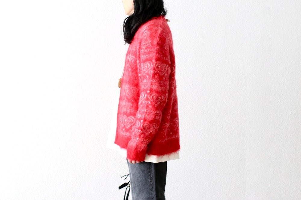 [10% > 30%OFF] Needles(�ˡ��ɥ륺) "Mohair Cardigan - Heart"