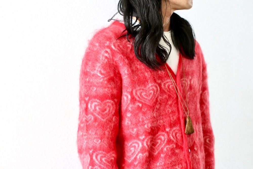 [10% > 30%OFF] Needles(�ˡ��ɥ륺) "Mohair Cardigan - Heart"