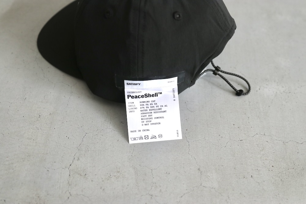 SATISFY(ƥե) "PeaceShell Running Cap 31016-BK-RCM"