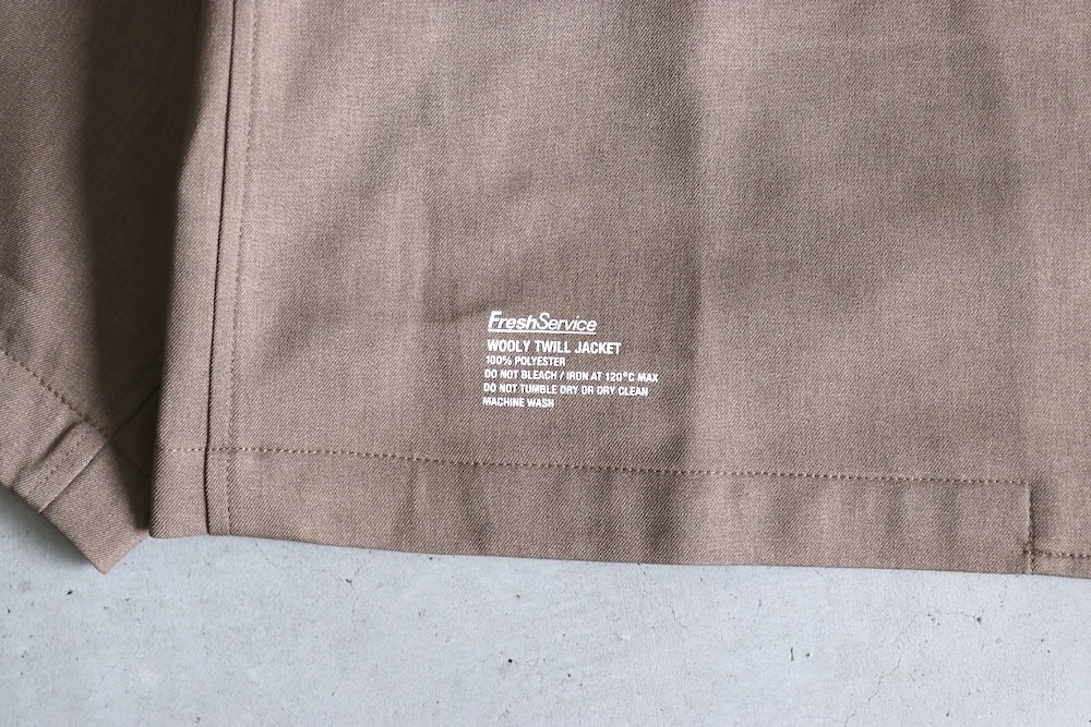 FreshService(�ե�å��奵���ӥ�) "WOOLY TWILL JACKET"