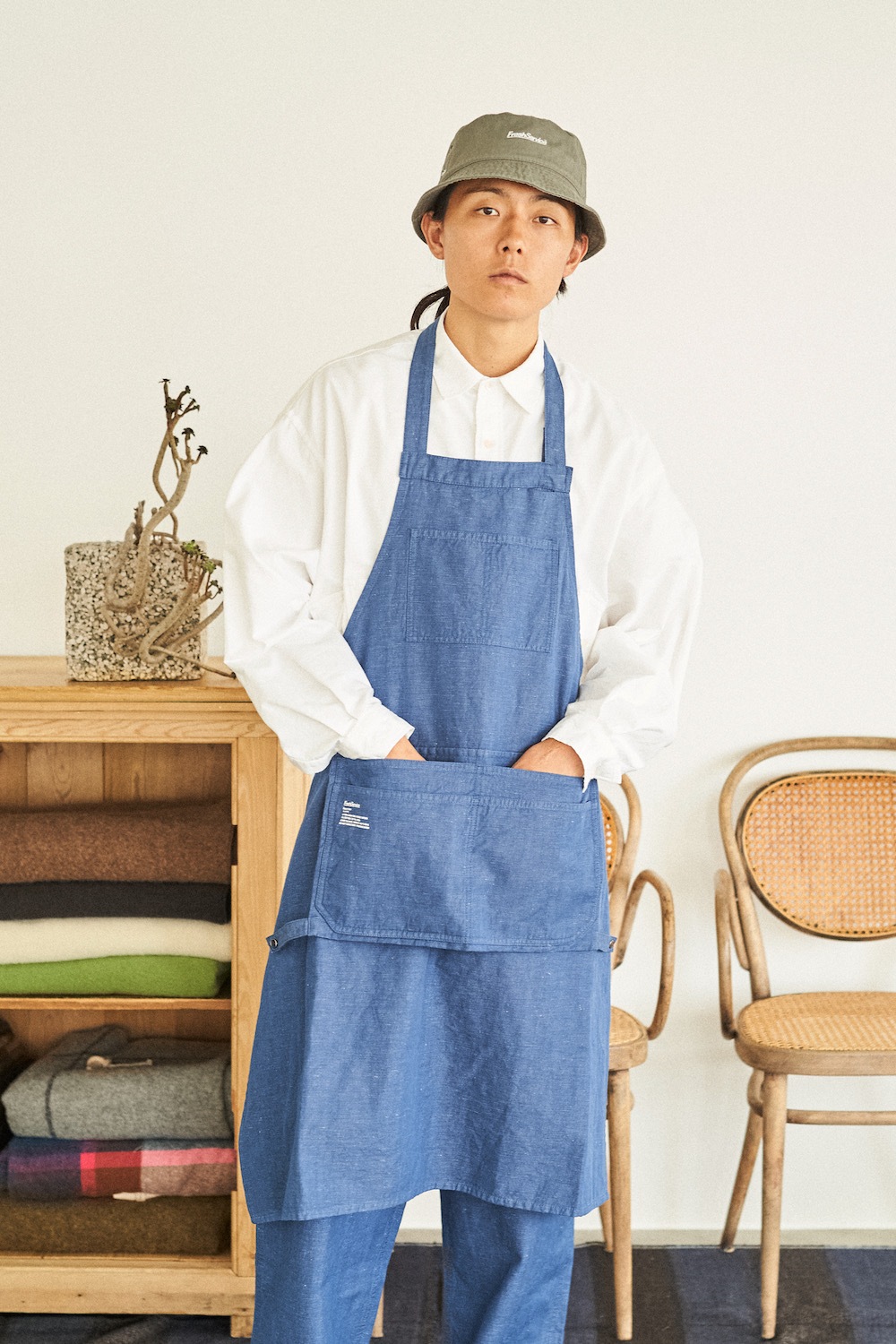 limitedFreshService  Loomer (եå奵ӥ  롼ޡ) "LINEN x COTTON TOOL POCKET APRON -Loomer Fabric-"