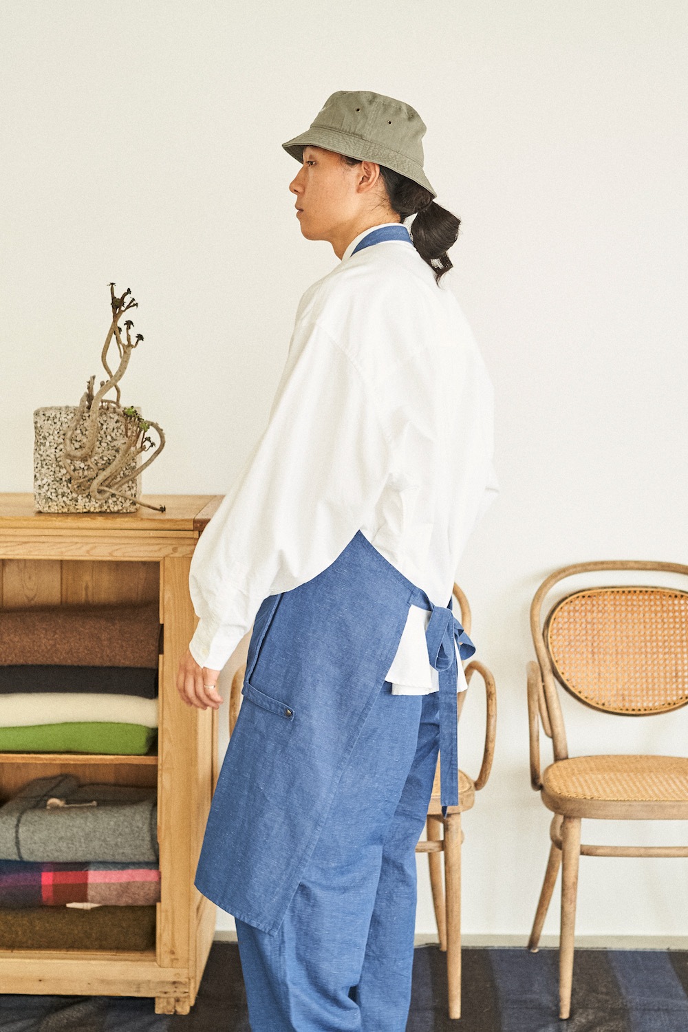 limitedFreshService  Loomer (եå奵ӥ  롼ޡ) "LINEN x COTTON TOOL POCKET APRON -Loomer Fabric-"