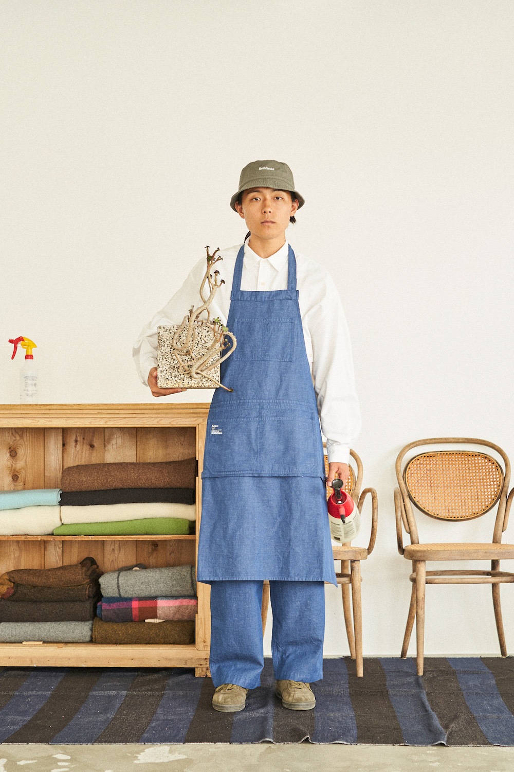limitedFreshService  Loomer (եå奵ӥ  롼ޡ) "LINEN x COTTON TOOL POCKET APRON -Loomer Fabric-"
