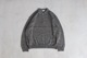 ATON (ȥ) "BABY ALPACA LINEN ZIP-UP POLO SWEATER"