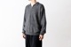 ATON (ȥ) "BABY ALPACA LINEN ZIP-UP POLO SWEATER"